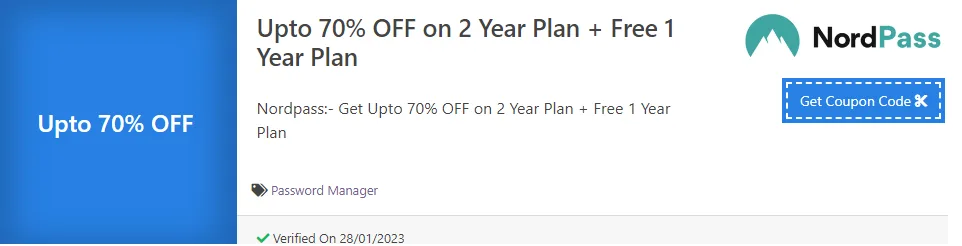 NordPass coupon guide
