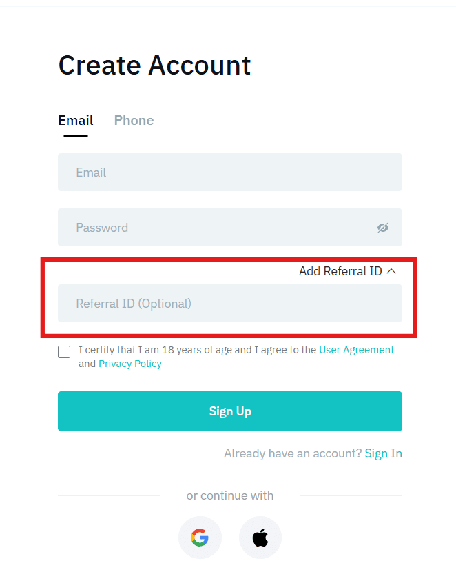 how to use bitmart referral code
