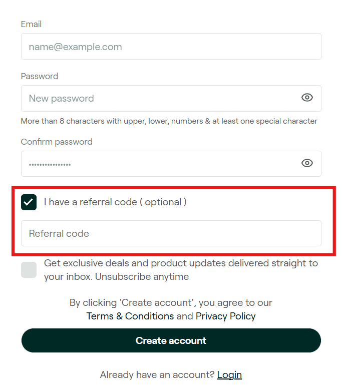 how to use bitrefill referral code